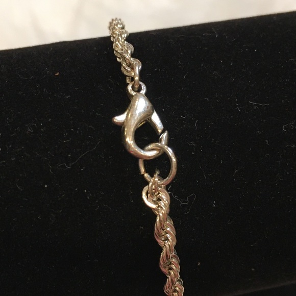 Silver Twisted Rope Bracelet - Picture 3 of 4